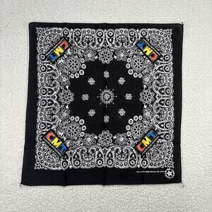 90s Y2K CMT Country Music Television Video Banadana Scarf USA Vintage Cotton TV